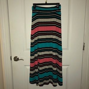 Striped Summer Maxi Skirt